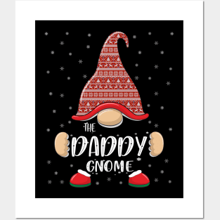 Daddy gnome christmas pajamas matching family group T-Shirt Posters and Art